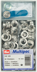 Multipac Prym Nestels - 14mm - Zilver - 542426 - Fournituren Zakelijk