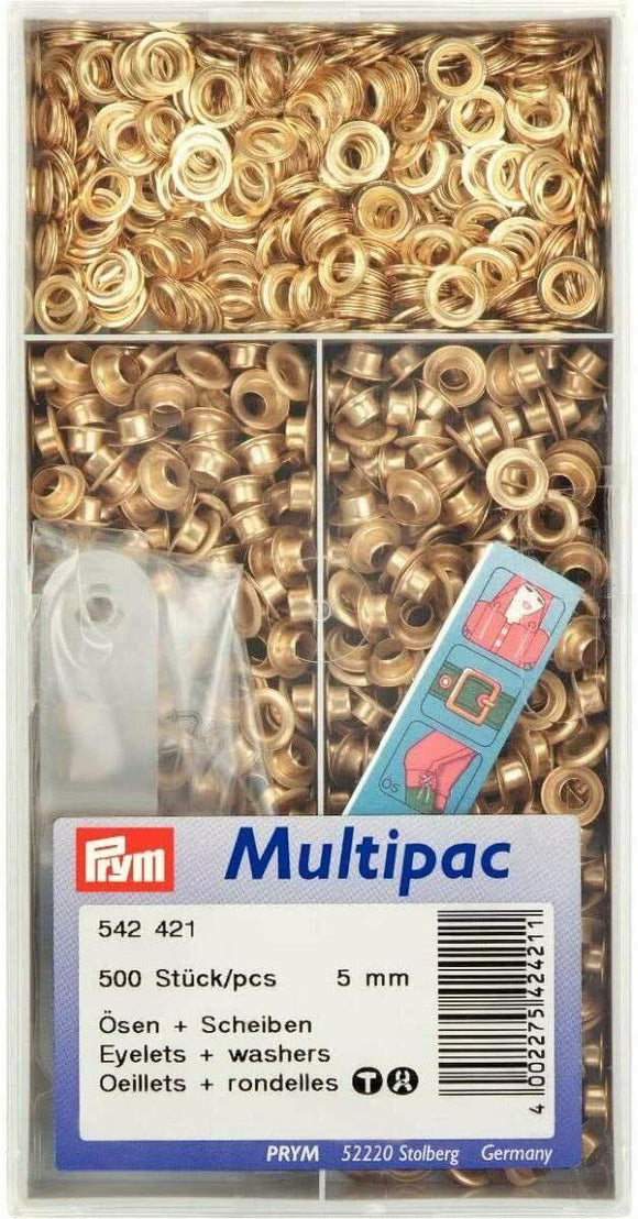 Multipac Prym Nestels - 5mm - Goud - 542421 - Fournituren Zakelijk