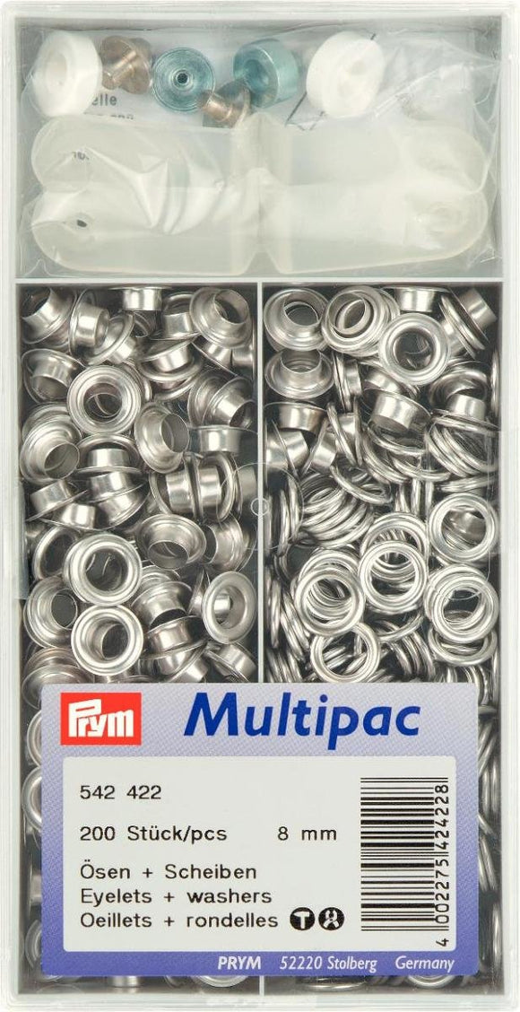 Multipac Prym Nestels - 8mm - Zilver - 542422 - Fournituren Zakelijk