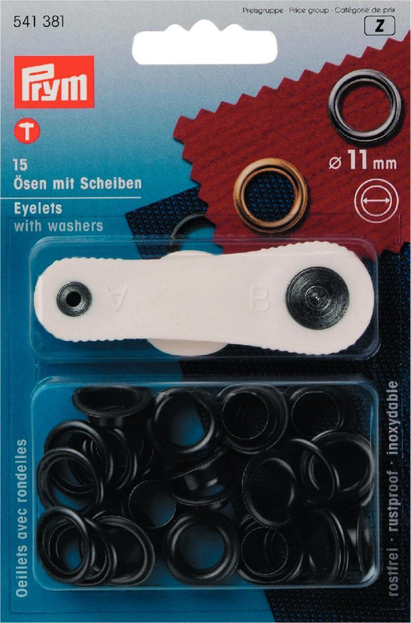 Nestels - Prym - 11MM zwart - 541381 - Fournituren Zakelijk