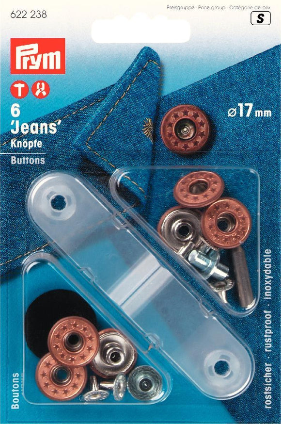 Prym Jeansknopen Inslag - Brons - 622238 - Fournituren Zakelijk