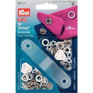 Prym Jersey Drukknopen Open Ring - 10MM - Wit - 390111 - Fournituren Zakelijk